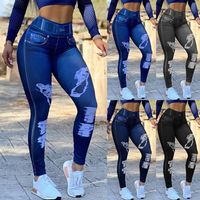 Women's Sports Fashion Solid Color Full Length Zipper Leggings main image 6