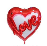 Valentine's Day Birthday Round Letter Heart Shape Aluminum Film Party Balloons 1 Piece sku image 7