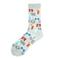 Men's Casual Letter Cotton Polyester Cotton Crew Socks A Pair sku image 16