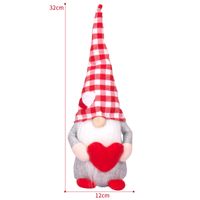 Valentine's Day Cute Heart Shape Cloth Daily Party Festival Rudolph Doll sku image 1