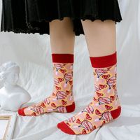 Women's Fashion Cartoon Nylon Cotton Jacquard Crew Socks A Pair main image 4