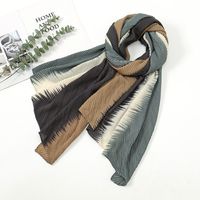 Women's Fashion Gradient Color Polyester Printing Winter Scarves sku image 5