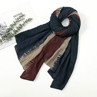Women's Fashion Gradient Color Polyester Printing Winter Scarves sku image 3