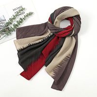 Women's Fashion Gradient Color Polyester Printing Winter Scarves sku image 7