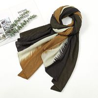 Women's Fashion Gradient Color Polyester Printing Winter Scarves sku image 2