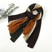 Women's Fashion Gradient Color Polyester Printing Winter Scarves sku image 6