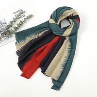 Women's Fashion Gradient Color Polyester Printing Winter Scarves sku image 1