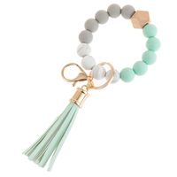 Simple Style Color Block Silica Gel Beaded Women's Keychain 1 Piece main image 3