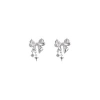Sweet Heart Shape Flower Alloy Plating Inlay Rhinestones Opal Pearl Women's Hoop Earrings Drop Earrings Ear Studs 1 Pair main image 5