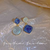 Sweet Heart Shape Flower Alloy Plating Inlay Rhinestones Opal Pearl Women's Hoop Earrings Drop Earrings Ear Studs 1 Pair sku image 12