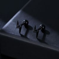 1 Piece Fashion Lightning Stainless Steel Plating Ear Studs main image 4