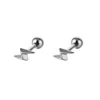 1 Piece Fashion Lightning Stainless Steel Plating Ear Studs main image 5