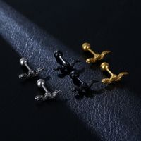1 Piece Fashion Snake Stainless Steel Plating Ear Studs main image 1