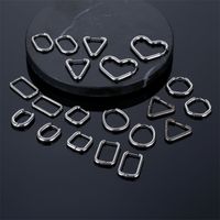 1 Piece Simple Style Geometric Stainless Steel Earrings main image 1