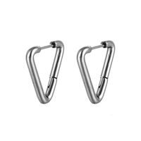 1 Piece Simple Style Geometric Stainless Steel Earrings main image 4