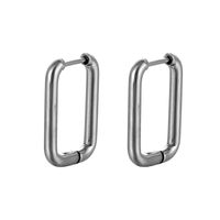 1 Piece Simple Style Geometric Stainless Steel Earrings sku image 1