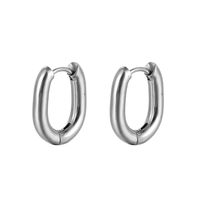 1 Piece Simple Style Geometric Stainless Steel Earrings main image 3