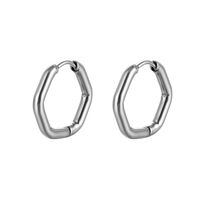 1 Piece Simple Style Geometric Stainless Steel Earrings main image 2