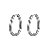 1 Piece Simple Style Geometric Stainless Steel Earrings sku image 2