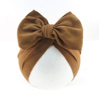 Baby Girl's Baby Boy's Simple Style Solid Color Big Bow Baby Hat sku image 9