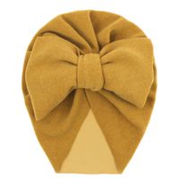Baby Girl's Baby Boy's Simple Style Solid Color Big Bow Baby Hat sku image 12