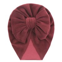 Baby Girl's Baby Boy's Simple Style Solid Color Big Bow Baby Hat sku image 13