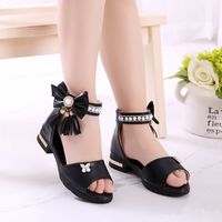 Women's Vintage Style Floral Bow Knot Open Toe Ankle Strap Sandals main image 6