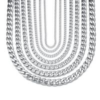 Hip-hop Solid Color Stainless Steel Polishing Bracelets Necklace 1 Piece sku image 4