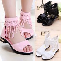 Women's Fashion Solid Color Open Toe Ankle Strap Sandals main image 1