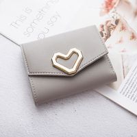 Women's Heart Shape Pu Leather Magnetic Buckle Wallets sku image 2