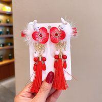 Fashion New Year Braids Children's Hairpins Chinese Tassel Hairpin sku image 35