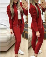 Women's Casual Plaid Printing Patchwork Pants Sets main image 5