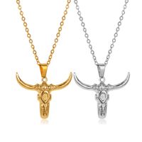 Ethnic Style Cattle Stainless Steel Plating Necklace 1 Piece main image 2