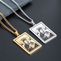Ethnic Style Virgin Mary Stainless Steel Plating Necklace 1 Piece main image 4