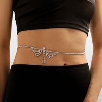 1 Piece Sexy Butterfly Alloy Plating Artificial Rhinestones Women's Waist Chain main image 1