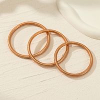 Simple Style Round Solid Color Plastic Women's Bangle main image 1