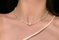 Toller Stil Herzform Perle Schmetterling Titan Stahl Überzug Inlay Künstliche Edelsteine Halskette Mit Anhänger 1 Stück sku image 28