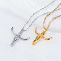 Ethnic Style Cattle Stainless Steel Plating Necklace 1 Piece main image 1