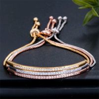 Fashion Geometric Alloy Copper Inlay Artificial Gemstones Women's Bracelets main image 6
