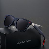 Retro Color Block Pc Square Full Frame Men's Sunglasses main image 1