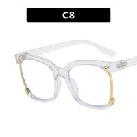 Moda Color Sólido Ordenador Personal Cuadrado Fotograma Completo Gafas Ópticas sku image 18