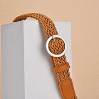 Casual Round Alloy Wax Rope Woven Woven Belt Unisex Woven Belts main image 5