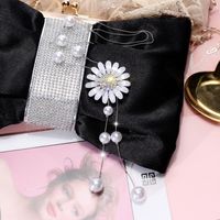 Vintage Style Letter Alloy Inlay Artificial Pearls Rhinestones Women's Necklace 1 Piece sku image 23