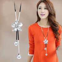 Vintage Style Letter Alloy Inlay Artificial Pearls Rhinestones Women's Necklace 1 Piece sku image 12