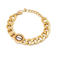 Fashion Tree Titanium Steel Plating Inlay Zircon Bracelets 1 Piece sku image 3