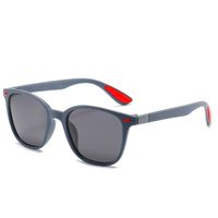 Retro Color Block Pc Square Full Frame Men's Sunglasses sku image 1