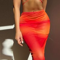 Women's Sexy Gradient Color 3 Piece Set Tankinis main image 3