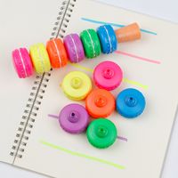 Cute Cartoon Macarons 6 Colors Creative Graffiti Fluorescent Pen Marking Pen main image 3