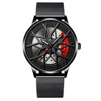 Retro Geometric Single Folding Buckle Quartz Men's Watches sku image 6