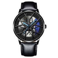 Retro Geometric Single Folding Buckle Quartz Men's Watches sku image 2